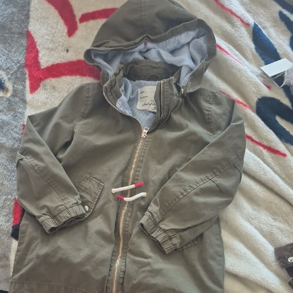 H&M Kids Olive Hooded Raincoat